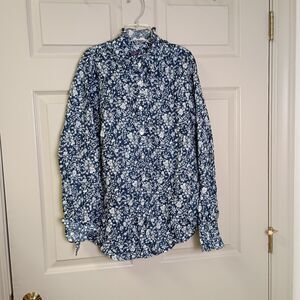 Floral Blue Women's Top